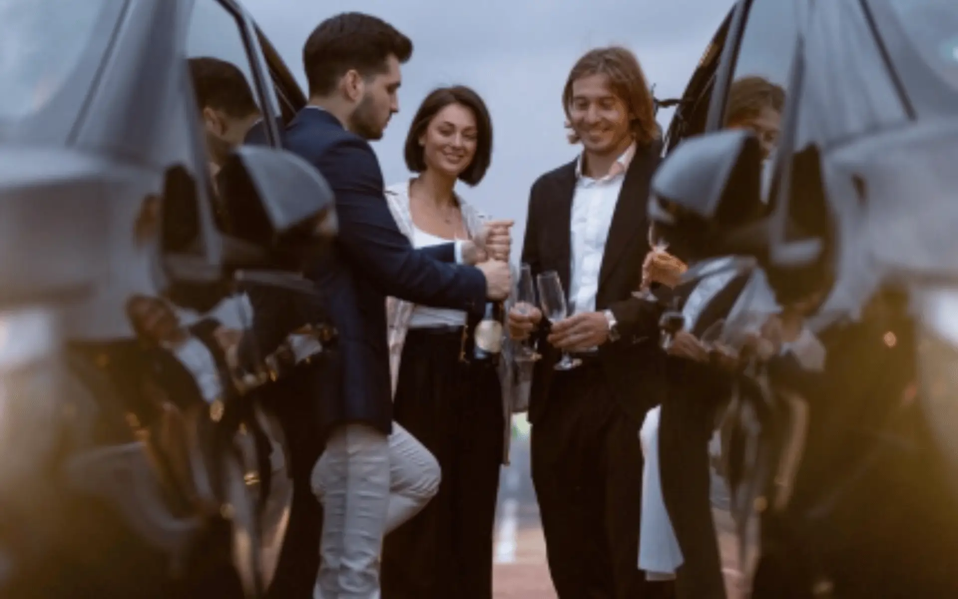 Luxury black limousine service in Fairfield, VA for weddings, airport transfers, and events