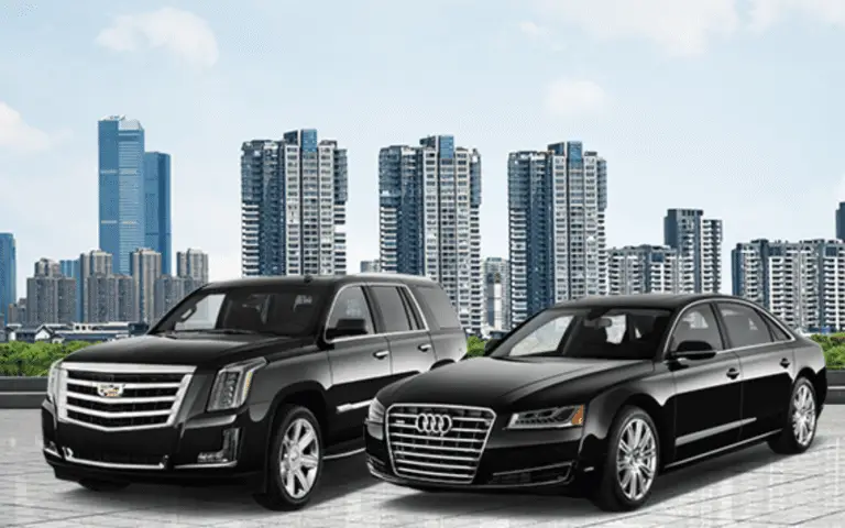Black luxury SUV for corporate transportation