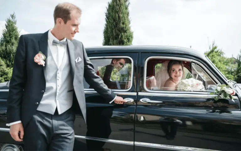 Luxury wedding transportation by Mosser Limo